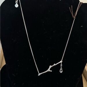 Elegant Silver Branch Necklace